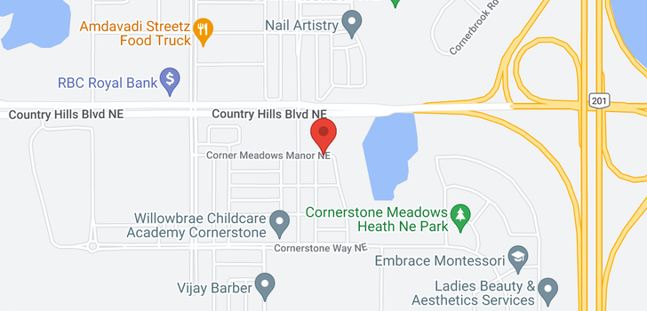 map of 252 Corner Meadows MR NE